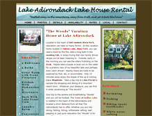 Tablet Screenshot of lakeadirondack.com